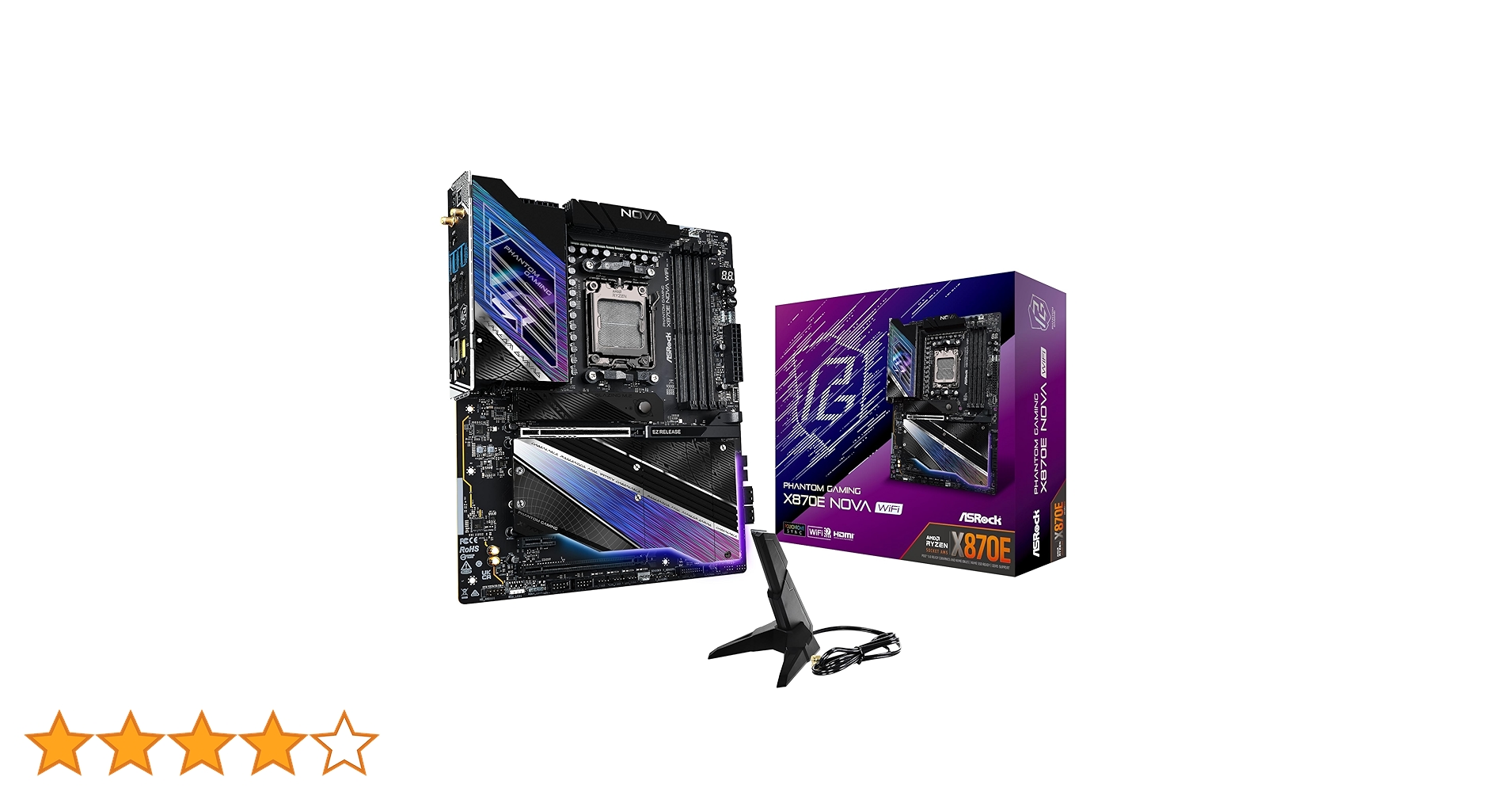 Amazon.co.jp: ASRock Motherboard X870E Nova WiFi AMD Ryzen